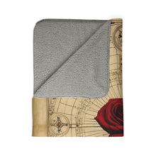 The Heptagonal Vault of the Rosy Cross Velveteen Throw Blanket