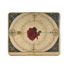 The Heptagonal Vault of the Rosy Cross Velveteen Throw Blanket
