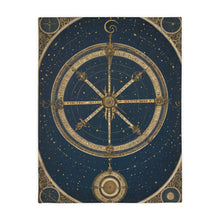 The Garnet Heliocentric Velveteen Throw Blanket