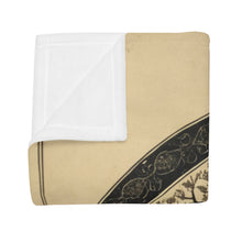 The Silver Loom of Urðarbrunnr Velveteen Throw Blanket