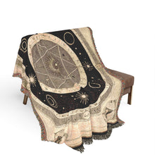 The Eclipsed Adoration of the Hexagram Velveteen Throw Blanket