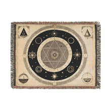 The Eclipsed Adoration of the Hexagram Velveteen Throw Blanket