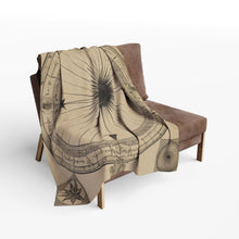 The Pillared Gate of the Blazing Octagram Velveteen Throw Blanket