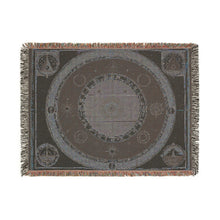 The Eclipsed Adoration of the Hexagram Velveteen Throw Blanket