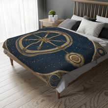 The Garnet Heliocentric Velveteen Throw Blanket