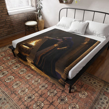 The Alchemist's Last Vigil Velveteen Throw Blanket