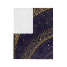 The Aetheric Codex Velveteen Throw Blanket