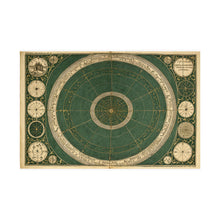 Antique celestial occult chart