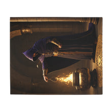 The Alchemist's Last Vigil Velveteen Throw Blanket